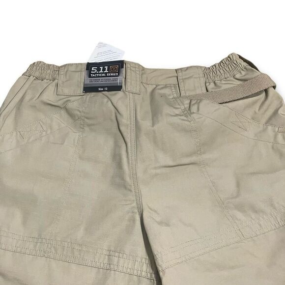 5.11 Women’s TACLITE PRO 9" RIPSTOP Shorts, Cotton Blend, Khaki, Size 12 - Picture 10 of 10